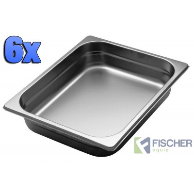 1/2 Gastronorm Tray 65mm - 6 pack